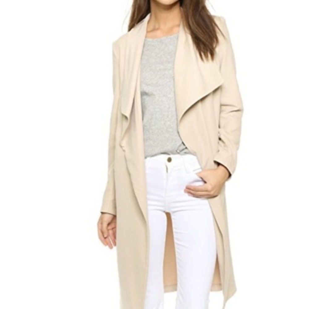 Cupcakes & Cashmere Drapy Trench Coat